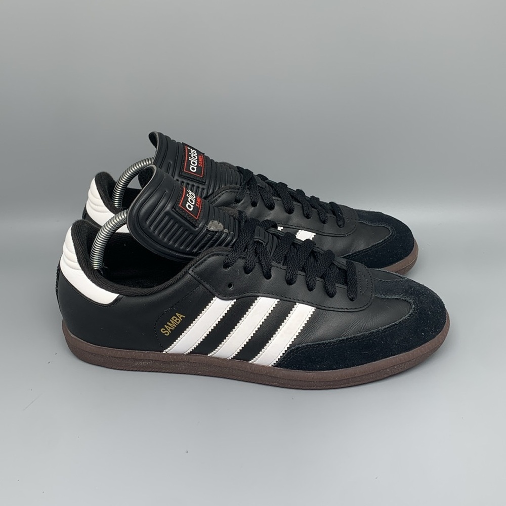 Adidas Samba Classic Black/White Indoor Soccer Shoes 034563 Men’s Sz 9 - Picture 1 of 11